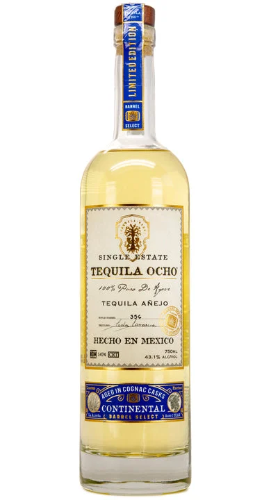 Tequila Ocho Anejo Continental Aged in Cognac Casks