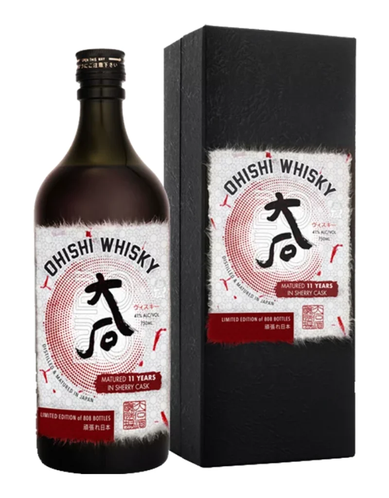 Whisky japonés Ohishi de edición limitada de 11 años Sherry Cask