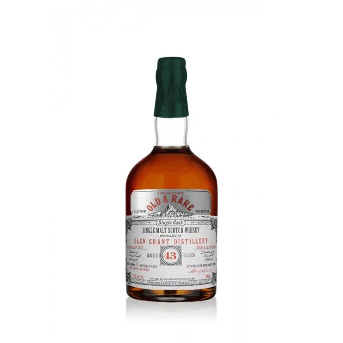 Glen Grant 43 Year Old Platinum Old & Rare Single Malt Scotch Whisky - Whiskey