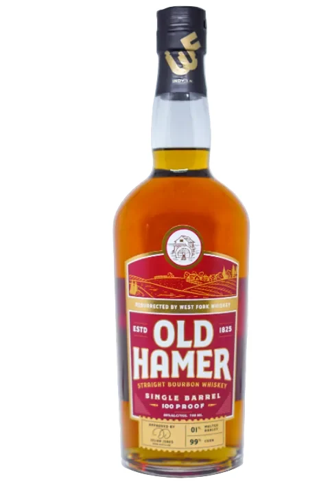 Whisky Bourbon puro de un solo barril Old Hamer 100 Proof - Whiskey