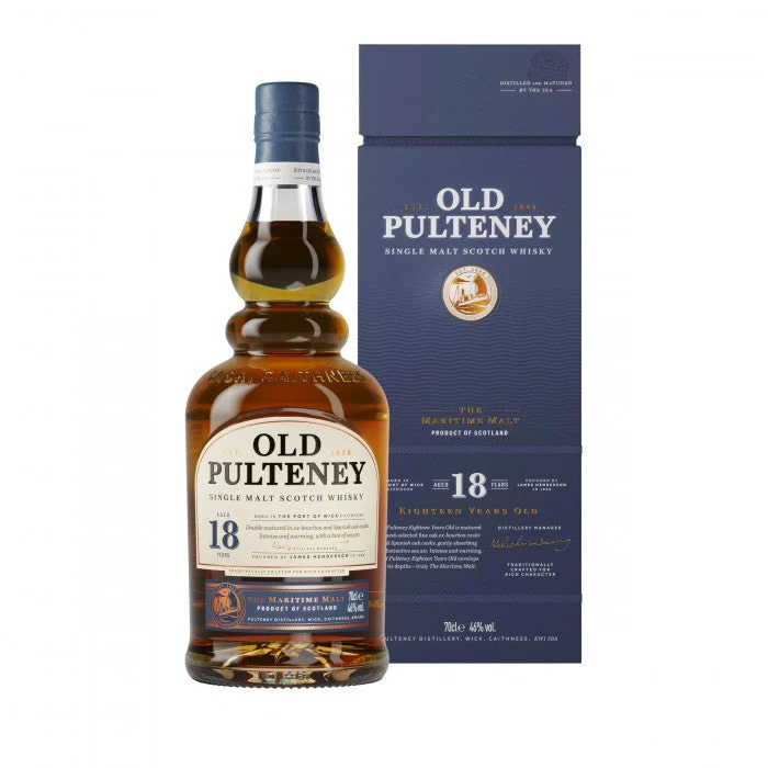 Old Pulteney 18 Year Old Single Malt Scotch Whisky | 700ML - Whiskey