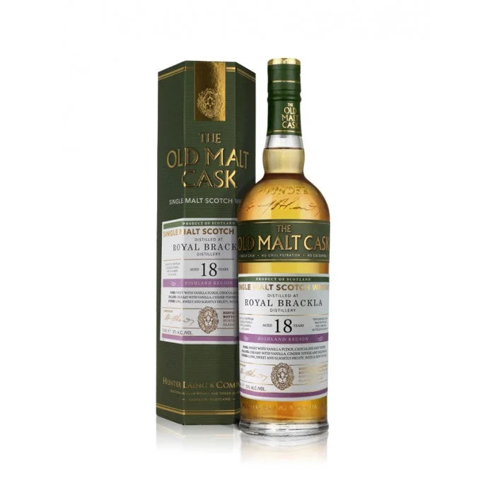 Royal Brackla 1998 18 Year Old Old Malt Cask Highland Single Malt Scotch Whisky - Whiskey
