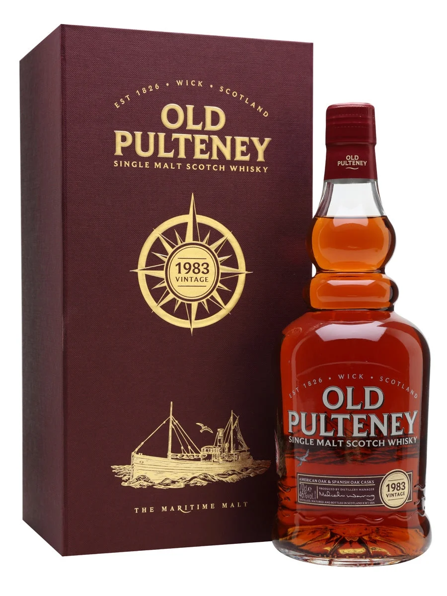 Old Pulteney 1983 33 Year Old Single Malt Scotch Whisky - Whiskey
