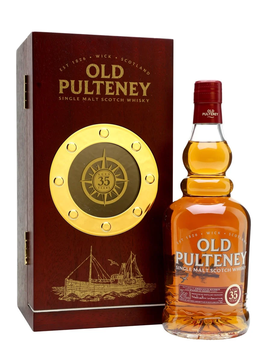 Old Pulteney 35 Year Old Highland Single Malt Scotch Whisky - Whiskey