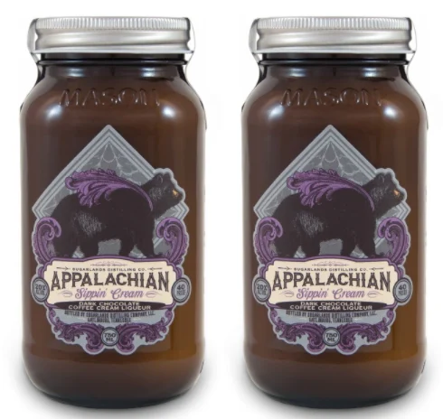 Sugarlands Shine | Dark Chocolate Coffee Sippin' Cream (2) Bottle Bundle - Luz de la luna