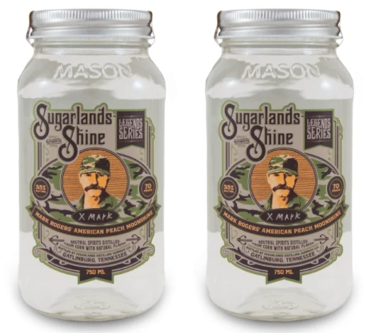 Moonshiners | Sugarlands Shine | Mark Rogers American Peach Moonshine (2) Bottle Bundle - Luz de la luna