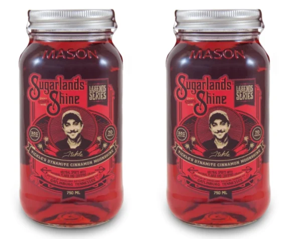 Moonshiners | Sugarlands Shine | Tickle’s Dynamite Cinnamon Moonshine (2) Bottle Bundle - Luz de la luna