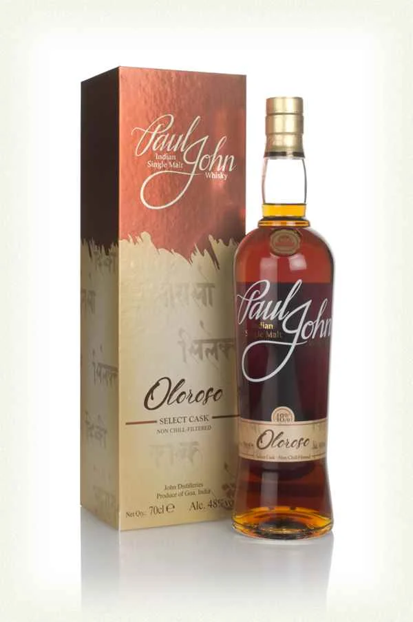Whisky de barril selecto Paul John Oloroso | 700ML