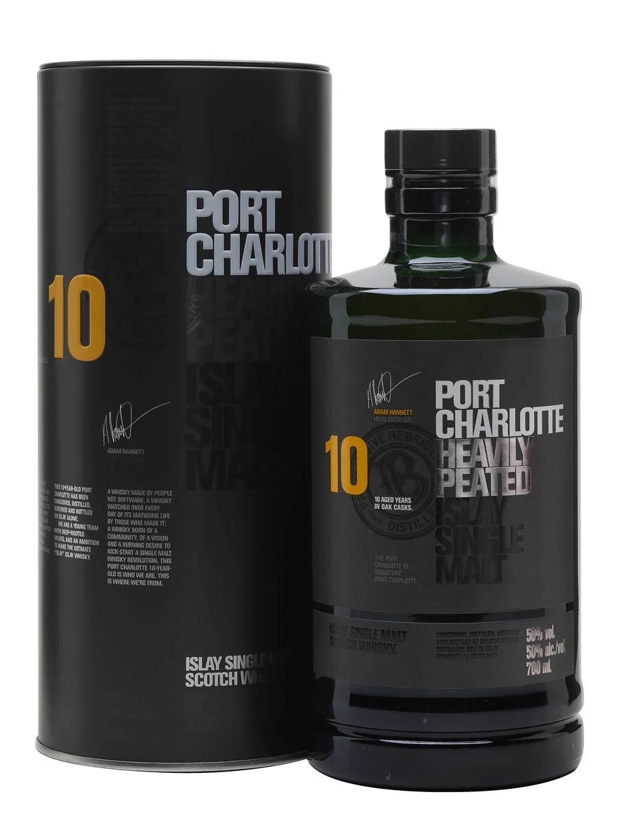 Port Charlotte 10 Year Old Islay Single Malt Scotch Whisky | 700ML - Whiskey