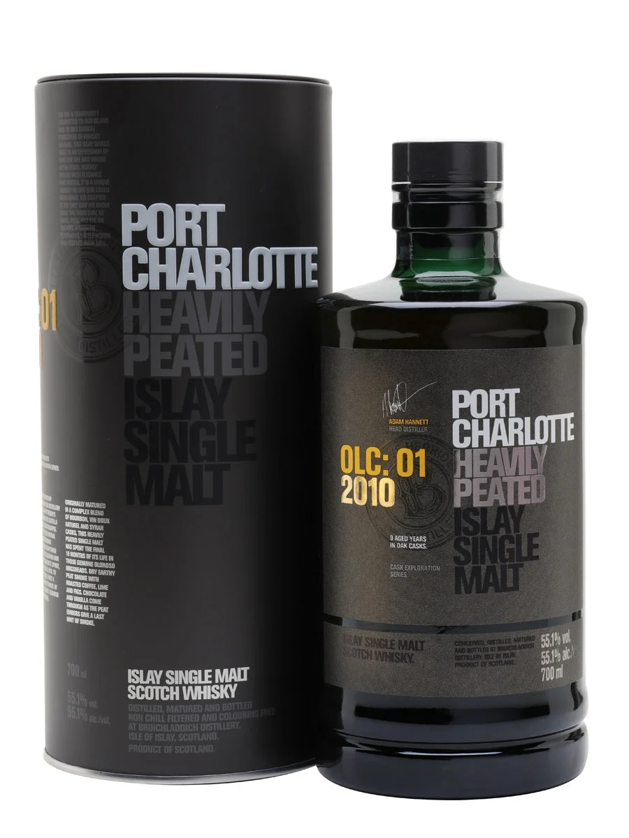 Port Charlotte 2010 OLC:01 Heavily Peated Islay Single Malt Scotch Whisky | 700ML - Whiskey