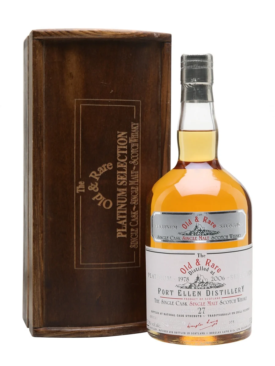 Port Ellen 1978 27 Year Old Old & Rare Platinum Islay Single Malt Scotch Whisky | 700ML - Whiskey