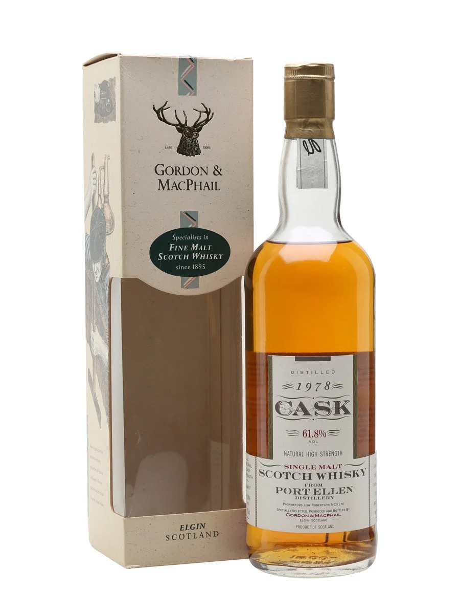 Port Ellen 1978 Bot.1993 Gordon & MacPhail Islay Single Malt Scotch Whisky | 700ML - Whiskey