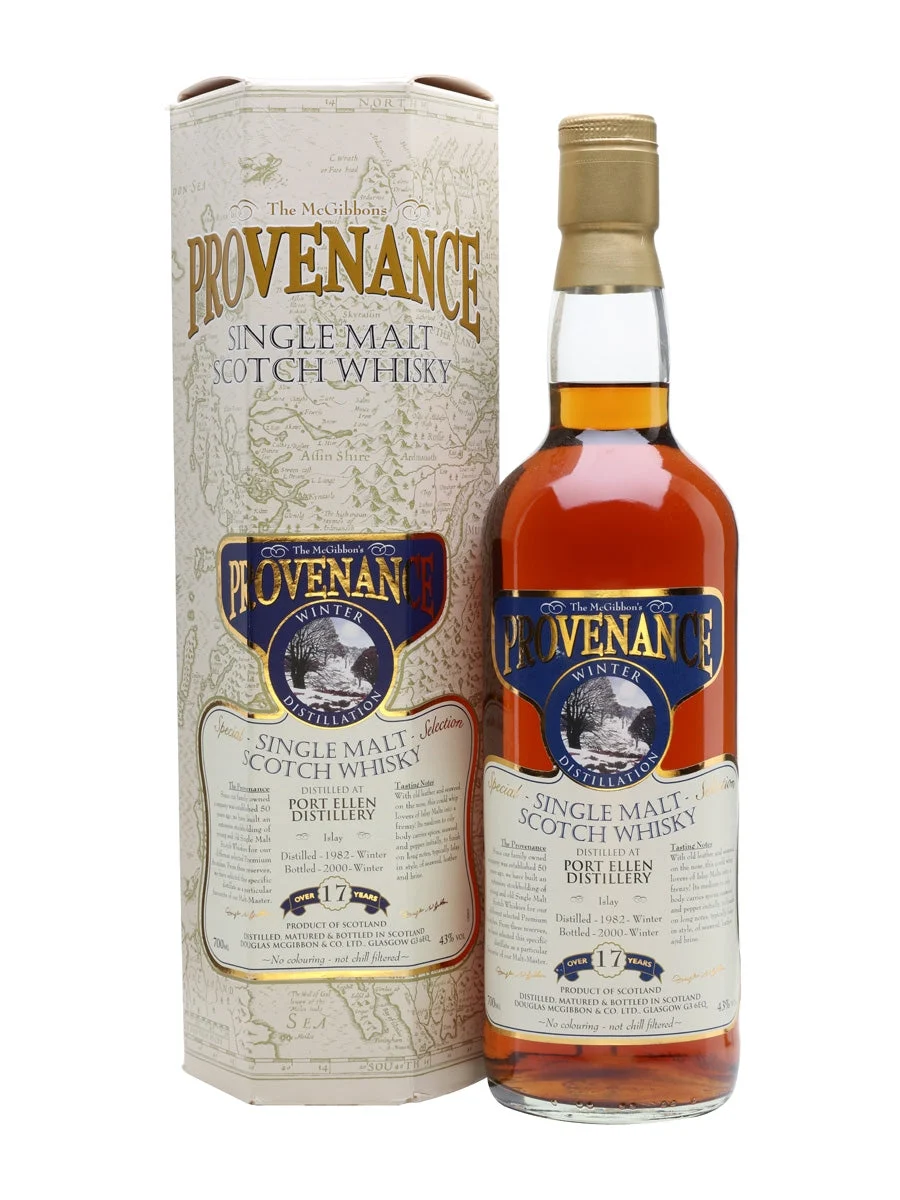 Port Ellen 1982 17 Year Old Provenance Islay Single Malt Scotch Whisky | 700ML - Whiskey