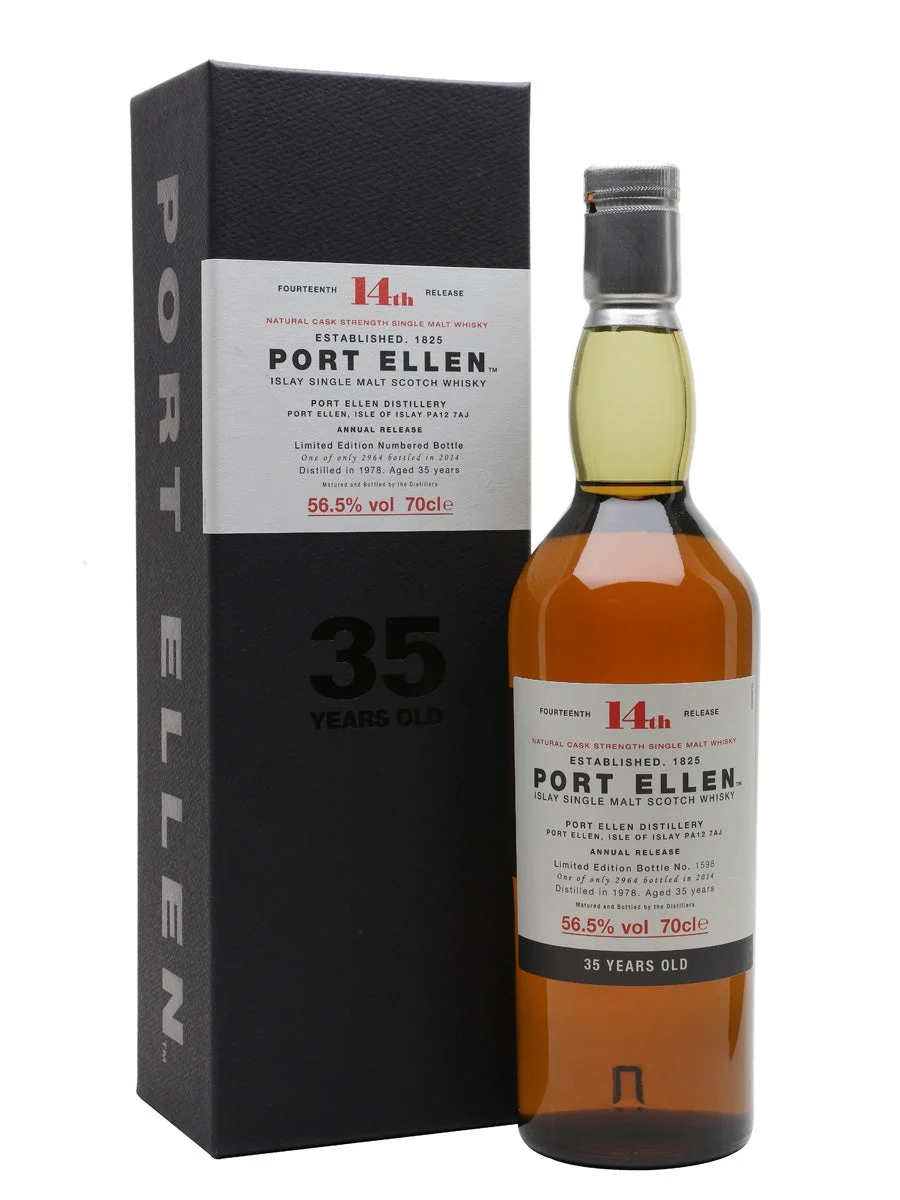 Port Ellen 1978 35 Year Old 14th Release (2014) Islay Single Malt Scotch Whisky | 700ML - Whiskey