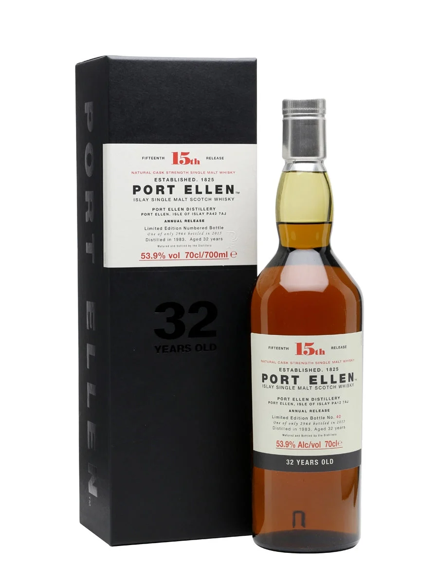Port Ellen 1983 32 Year Old 15th Release (2015) Islay Single Malt Scotch Whisky | 700ML - Whiskey