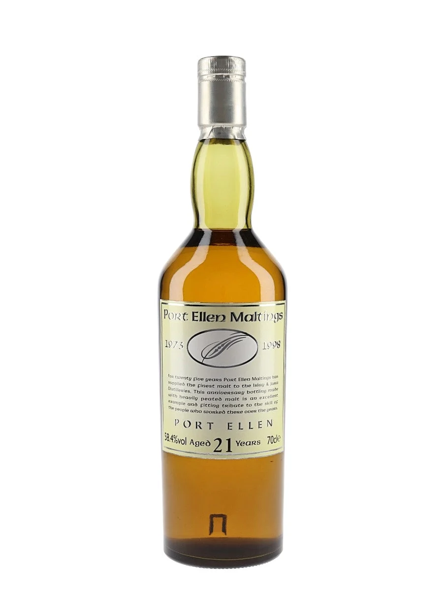 Port Ellen 21 Year Old 25th Anniversary Maltings Islay Single Malt Scotch Whisky | 700ML - Whiskey