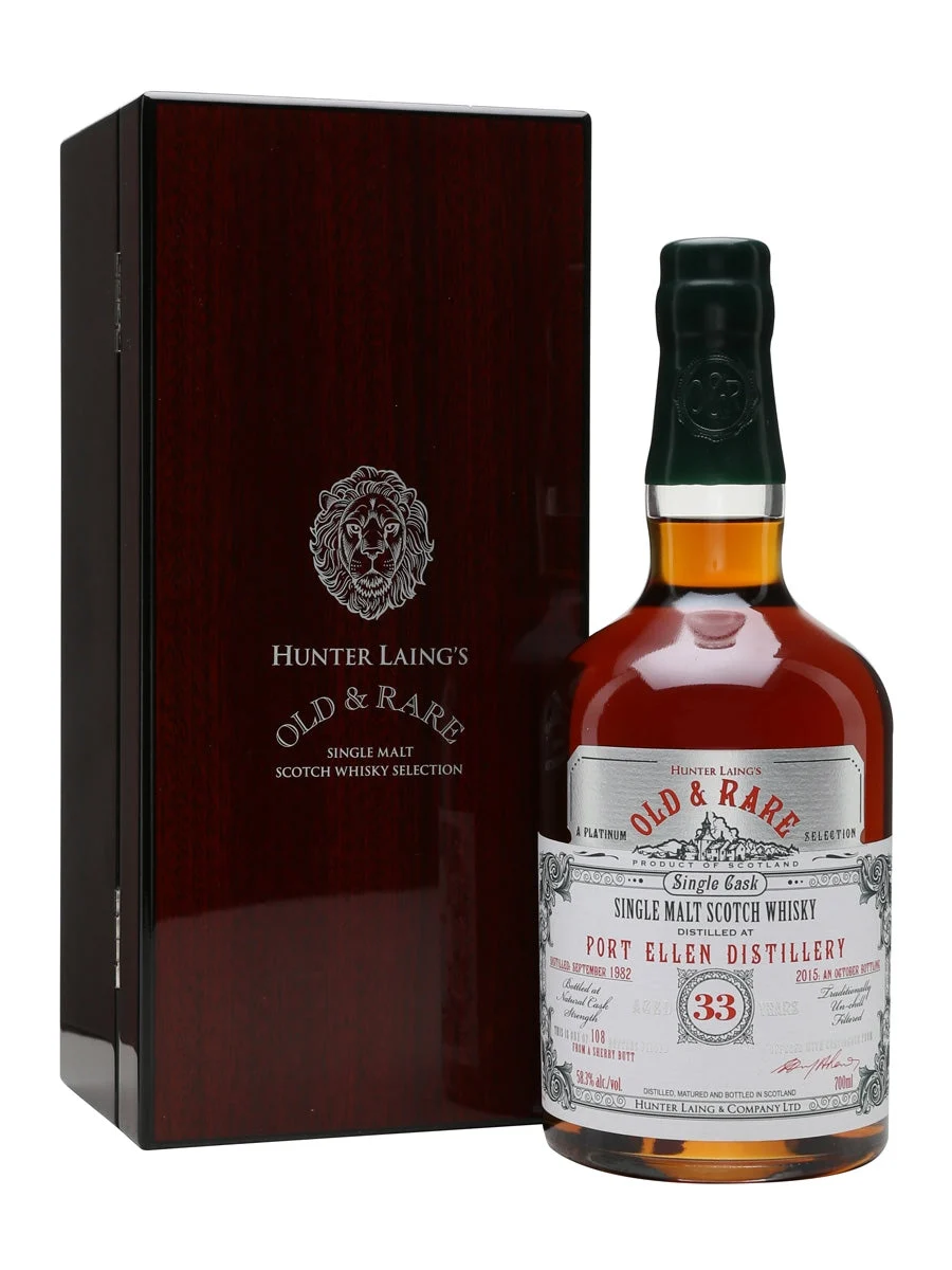 Port Ellen 1982 33 Year Old Sherry Butt Old & Rare Islay Single Malt Scotch Whisky | 700ML - Whiskey