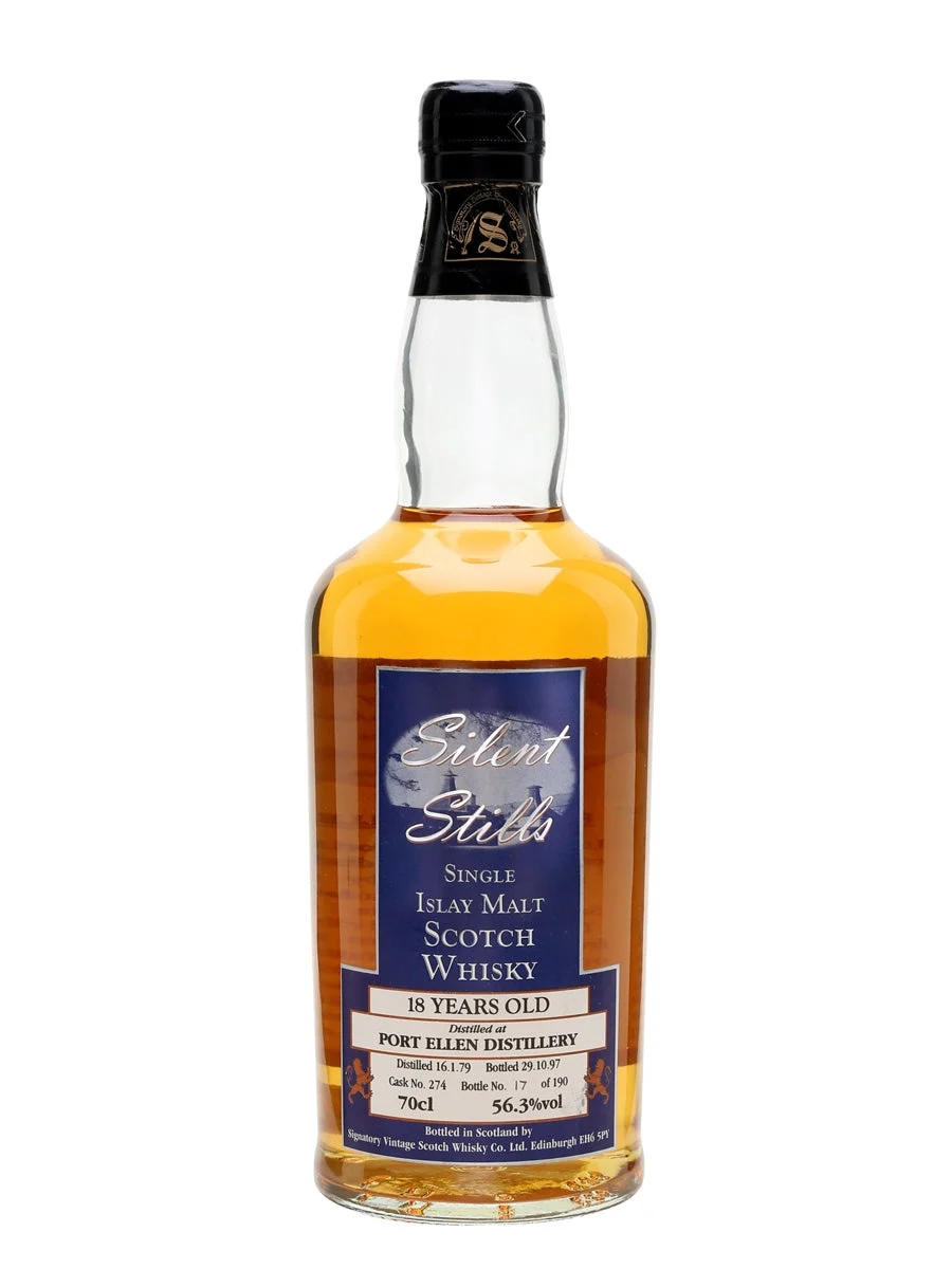 Port Ellen 1979 18 Year Old Silent Stills Signatory Islay Single Malt Scotch Whisky | 700ML - Whiskey
