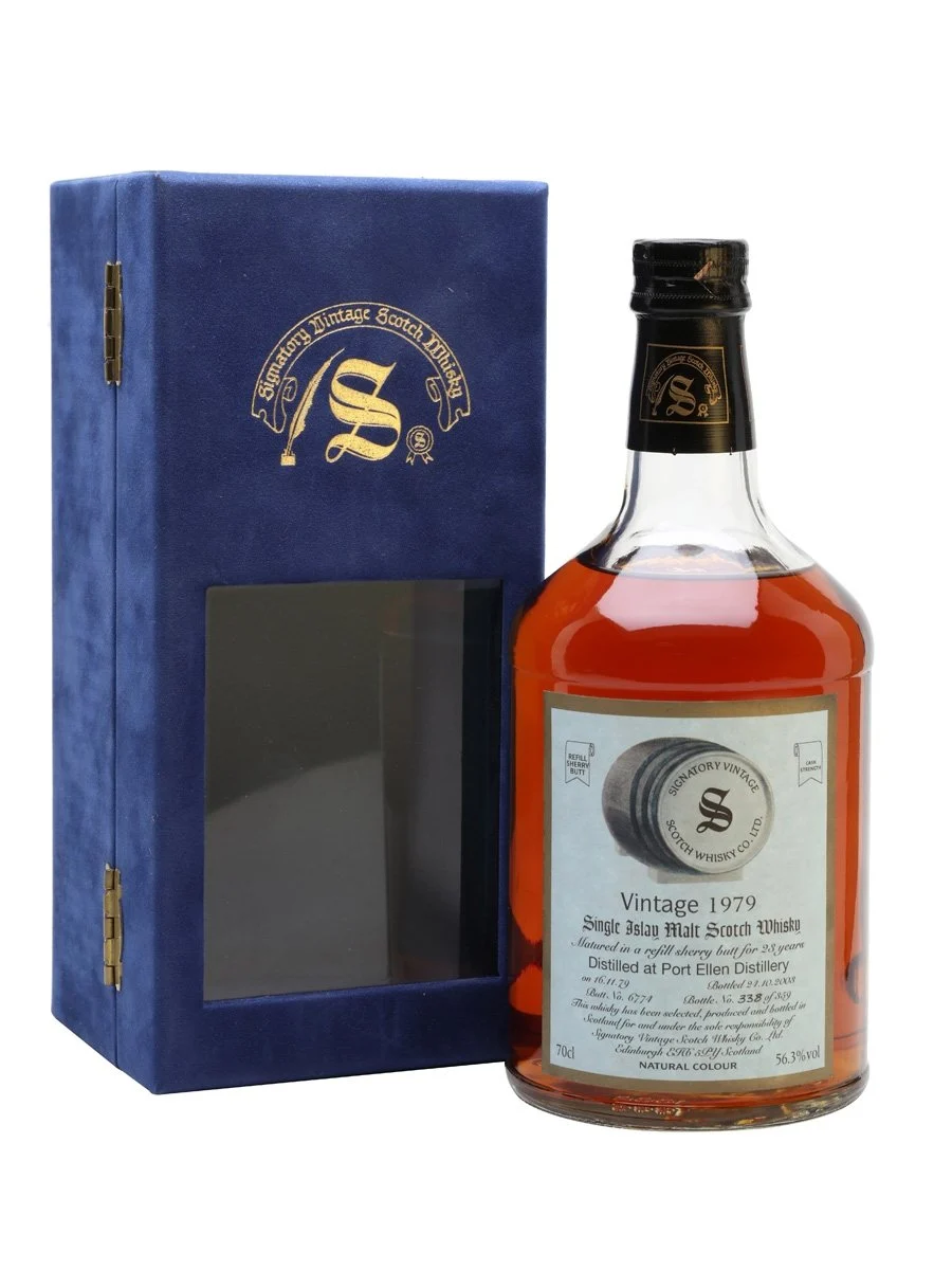 Port Ellen 1979 23 Years Old Sherry Cask Signatory Islay Single Malt Scotch Whisky | 700ML - Whiskey