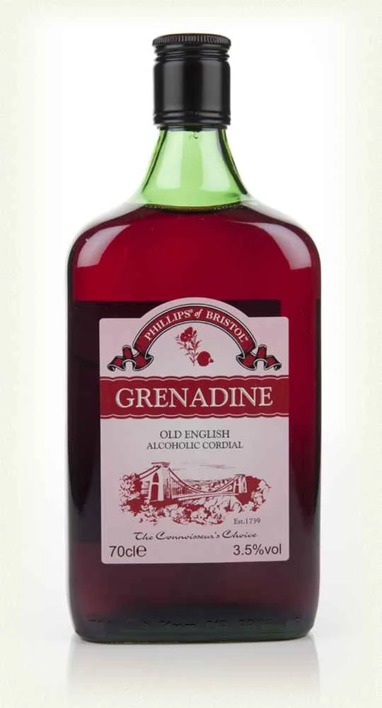 Phillips of Bristol Grenadine (Old English Alcoholic Cordial) Syrups and Cordials | 700ML