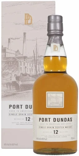 Port Dundas 12 Year Old Single Grain Scotch Whisky - Whiskey