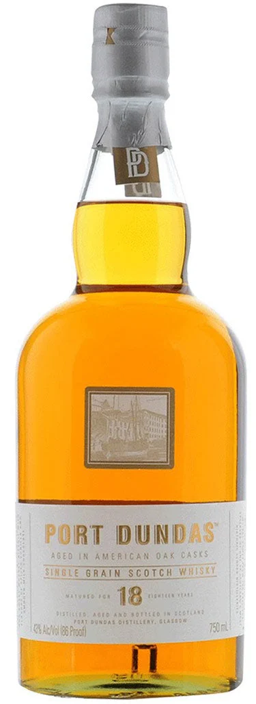 Port Dundas 18 Year Old Single Grain Scotch Whisky - Whiskey