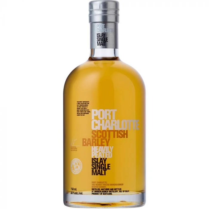 Bruichladdich Port Charlotte Scottish Barley Heavily Peated Single Malt Scotch Whisky - Whiskey