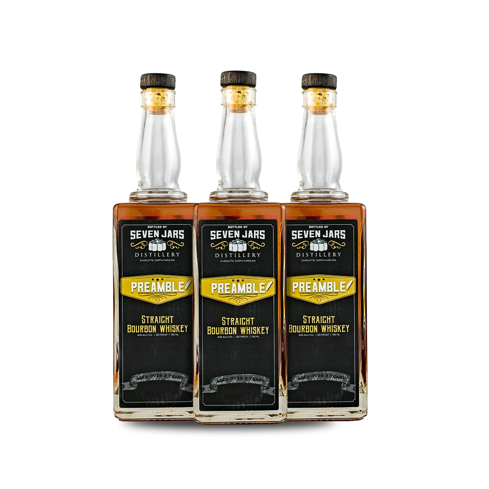 Seven Jars Preamble Straight Bourbon Whiskey (3) Bottle Bundle
