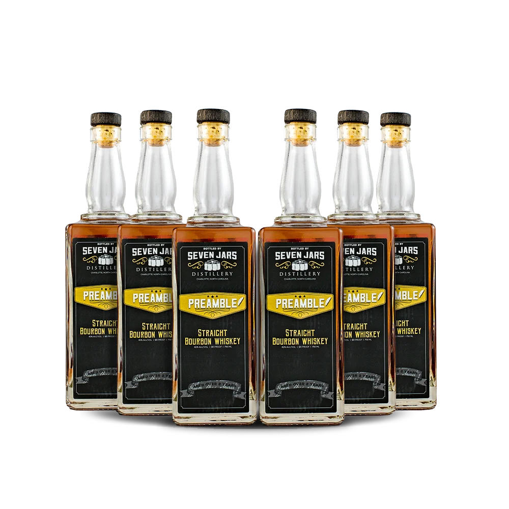 Seven Jars Preamble Straight Bourbon Whiskey (6) Bottle Bundle