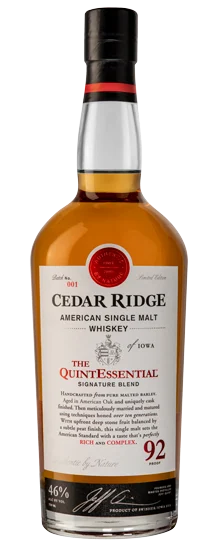 Cedar Ridge | The QuintEssential | American Single Malt Whiskey - Whisky