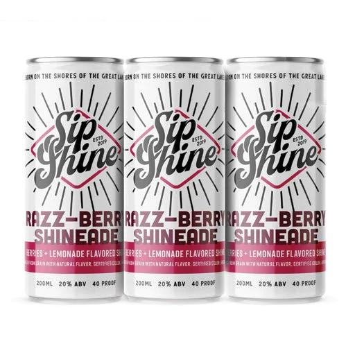Sip Shine Razz-Berry Shineade | Paquete de 4 200ml