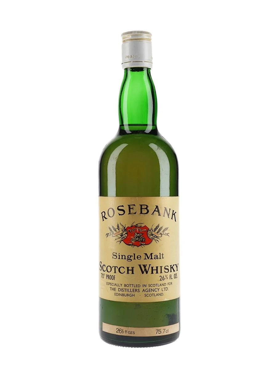 Rosebank Bot.1970s Lowland Single Malt Scotch Whisky - Whiskey