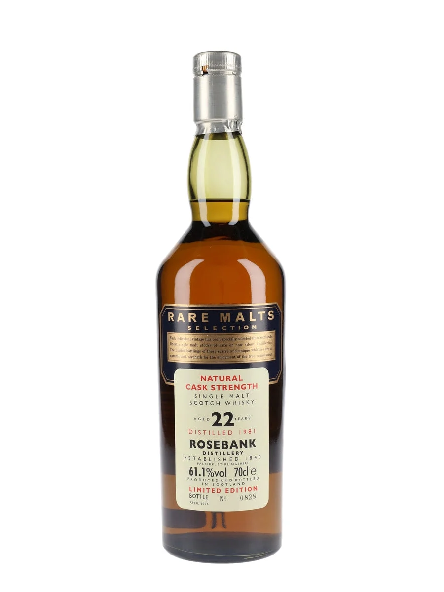 Rosebank 1981 22 Year Old Rare Malts Lowland Single Malt Scotch Whisky | 700ML - Whiskey