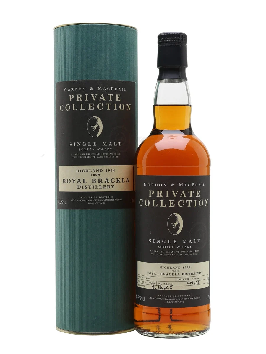 Royal Brackla 1964 Private Collection Gordon & Macphail Speyside Single Malt Scotch Whisky | 700ML - Whiskey