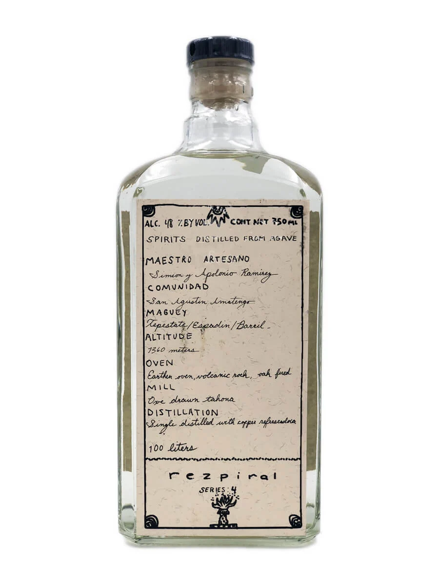 Rezpiral Serie 4 Tepestate Espadin Barril Espíritu De Agave - Licor