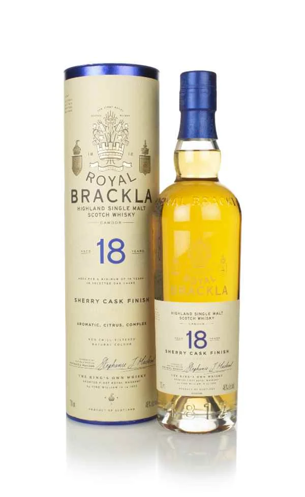 Royal Brackla 18 Year Old Palo Cortado Sherry Cask Finish Whisky | 700ML - Whiskey