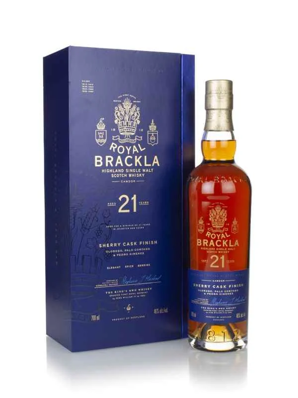 Whisky Royal Brackla de 21 años con acabado en barrica de jerez | 700ML - Whiskey