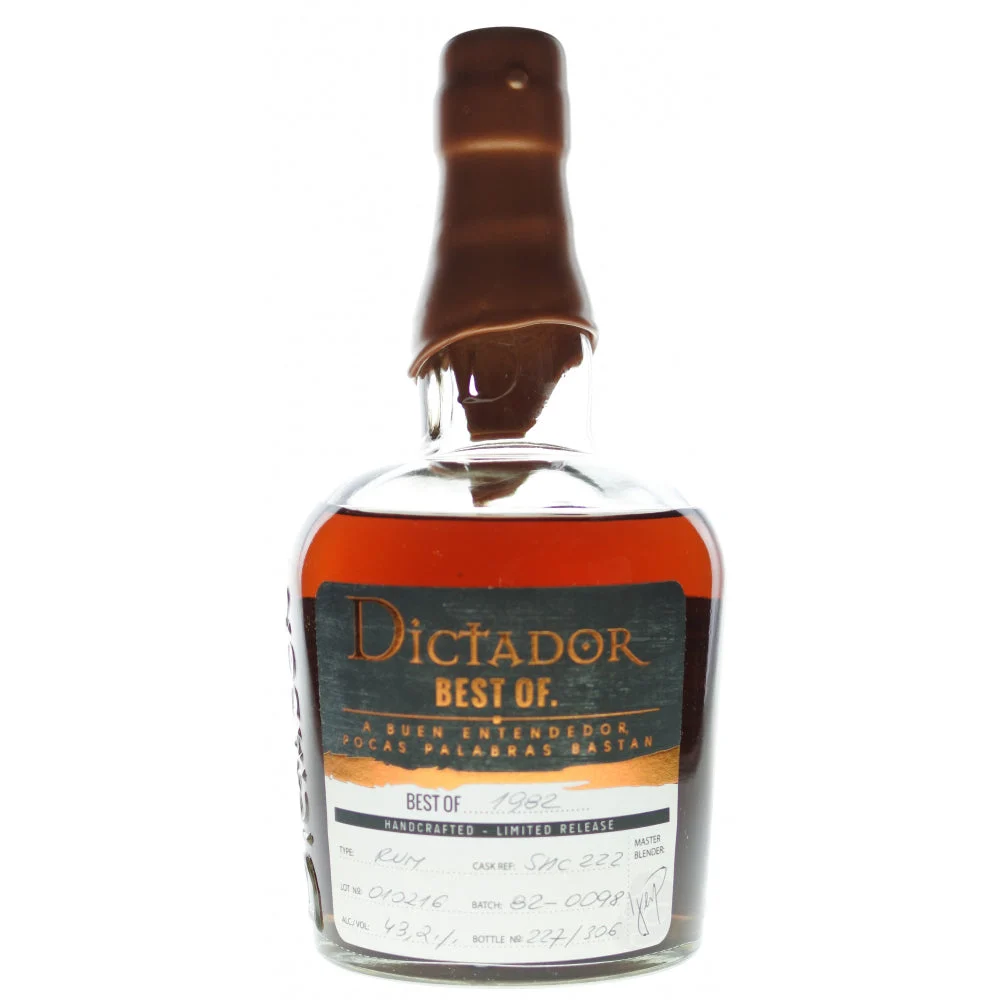 Dictador Best Of 1982 Bourbon Cask Finish Vintage Rum - Ron