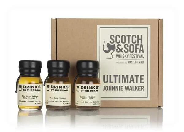 Scotch & Sofa Festival Ultimate Johnnie Walker Juego de degustación Juego de degustación de whisky | 90ML - Set de degustación