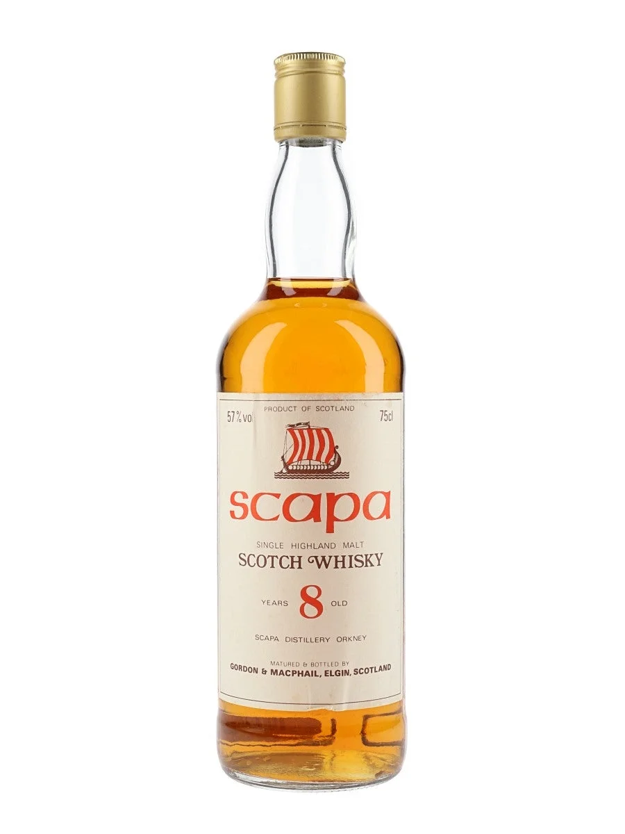 Scapa 8 Year Old Bot.1980s Island Single Malt Scotch Whisky | 700ML - Whiskey