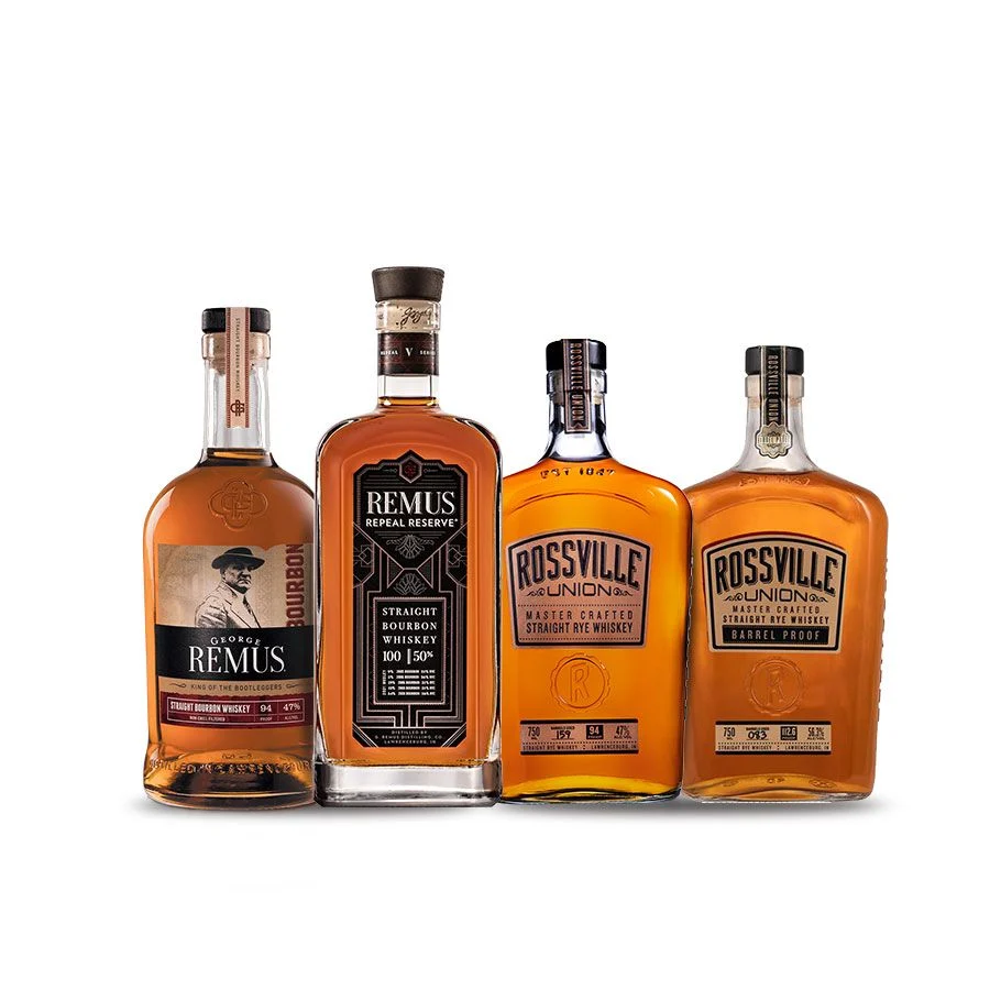 George Remus & Rossville Union (4) Bottle Bundle - Whiskey