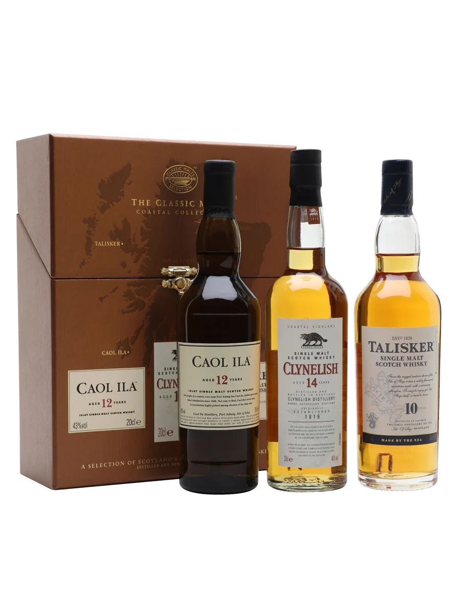 Classic Malts Coastal Collection 3x20cl | 600ML - Whiskey