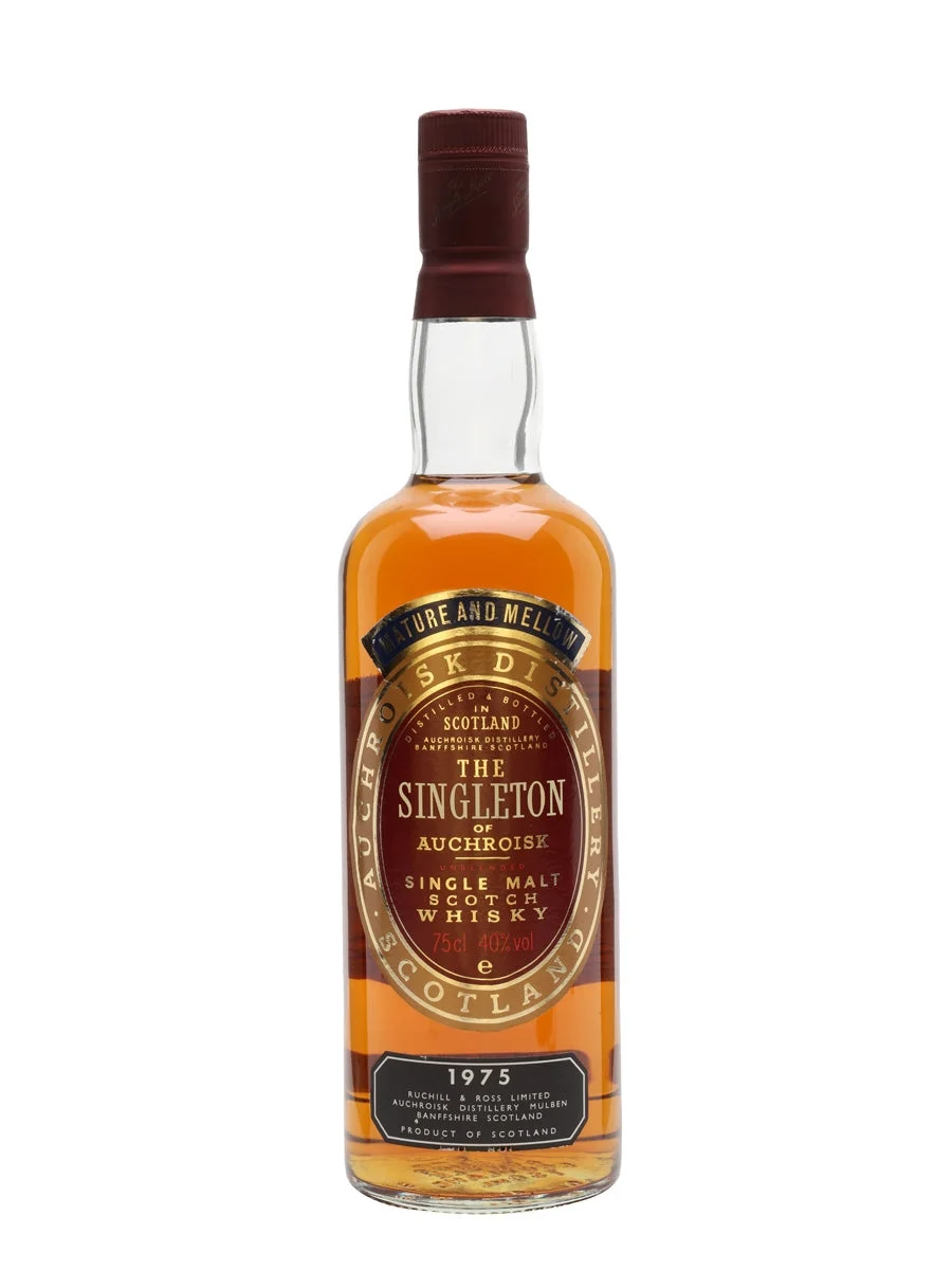Singleton of Auchroisk 1975 10 Year Old Speyside Single Malt Scotch Whisky - Whiskey