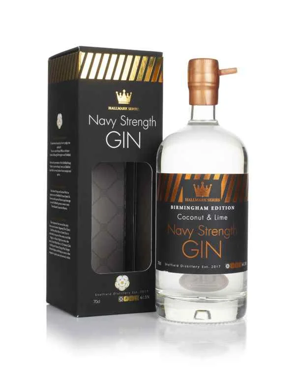 Sheffield Distillery Hallmark Navy Strength Coconut & Lime - Birmingham Edition Gin | 700ML