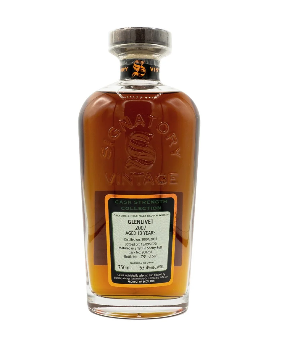 Signatory Single Cask Glenlivet 13 Year Old (Cask #900281) Single Malt Scotch Whisky - Whiskey