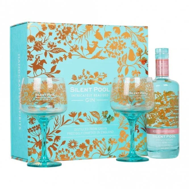 Silent Pool Rose Expression Gin - Glass Gift Pack | 700ML