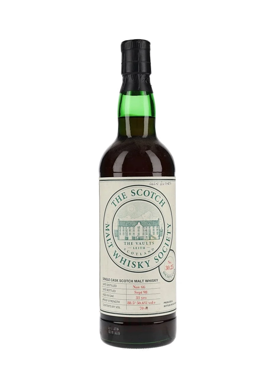 SMWS 30.25 (Glenrothes) 1966 31 Year Old Sherry Cask Speyside Single Malt Scotch Whisky | 700ML - Whiskey