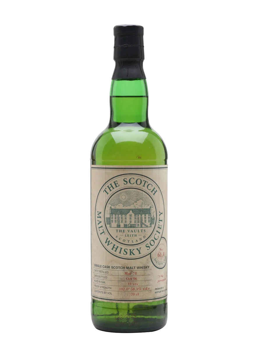 SMWS 61.4 (Brora) 1978 18 Year Old Highland Single Malt Scotch Whisky | 700ML - Whiskey
