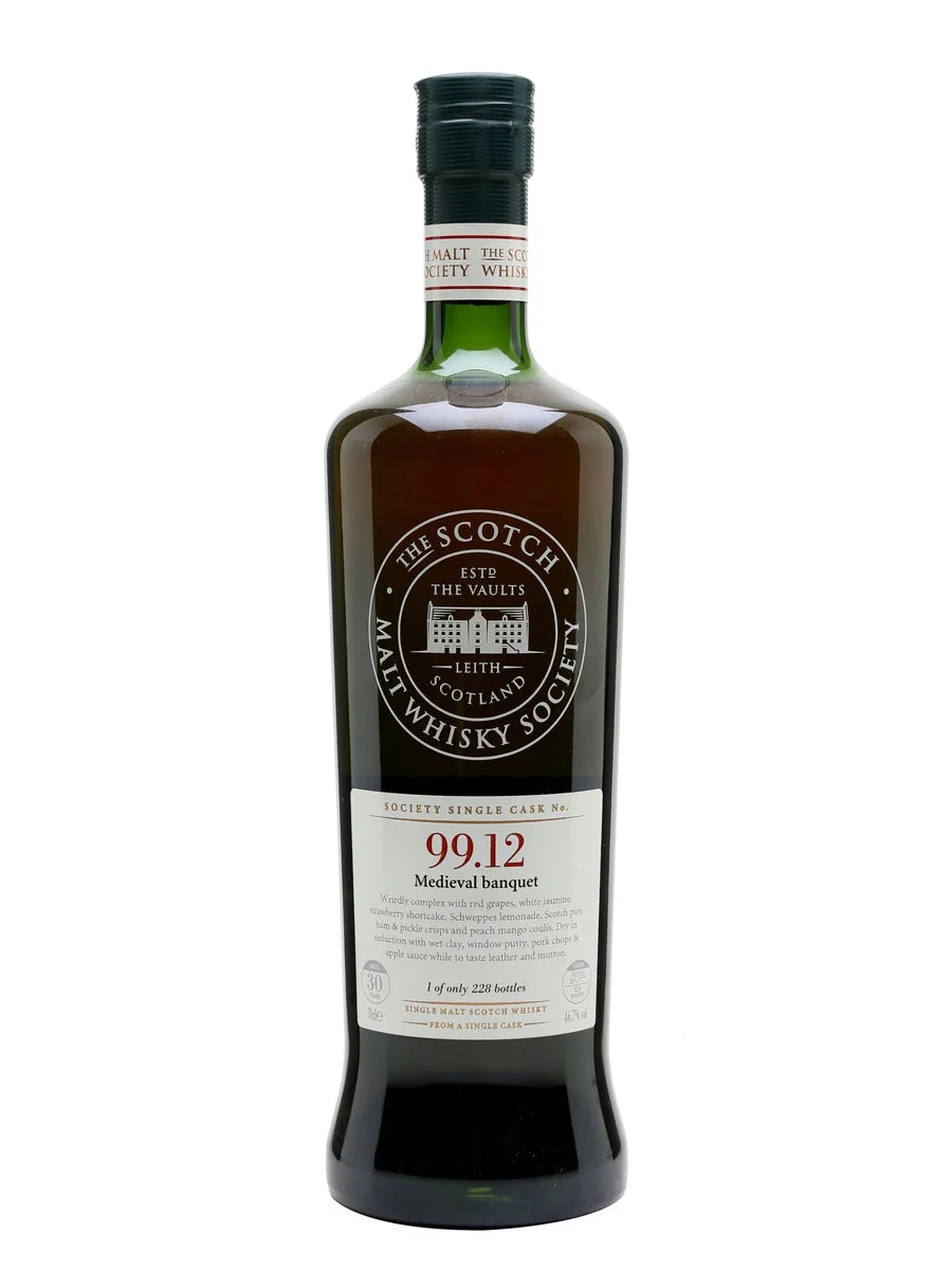 SMWS 99.12 (Glenugie) 30 Year Old Medieval Banquet Highland Single Malt Scotch Whisky | 700ML - Whiskey