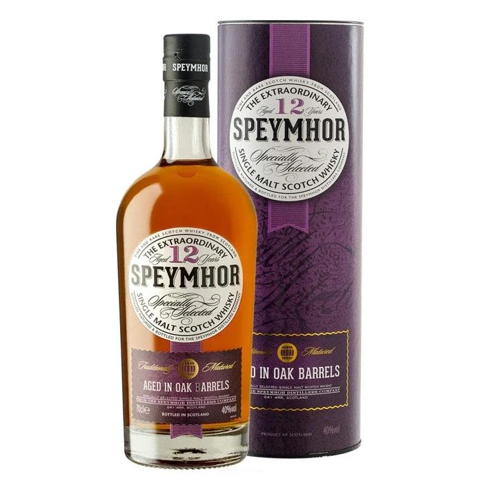 Speymhor 12 Year Old Single Malt Scotch Whisky | 700ML - Whiskey